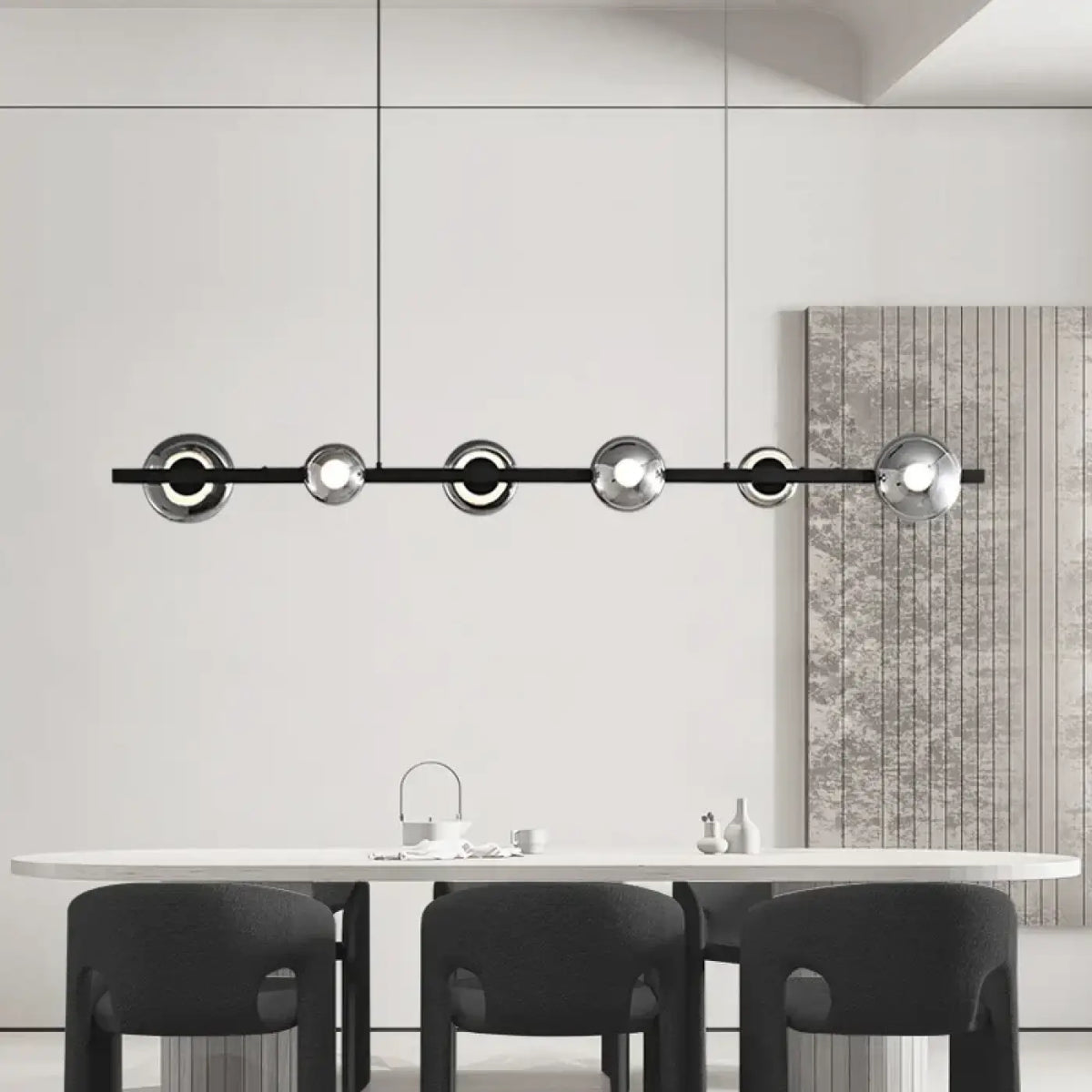 Suspension Linéaire Noir et Or – Kamo