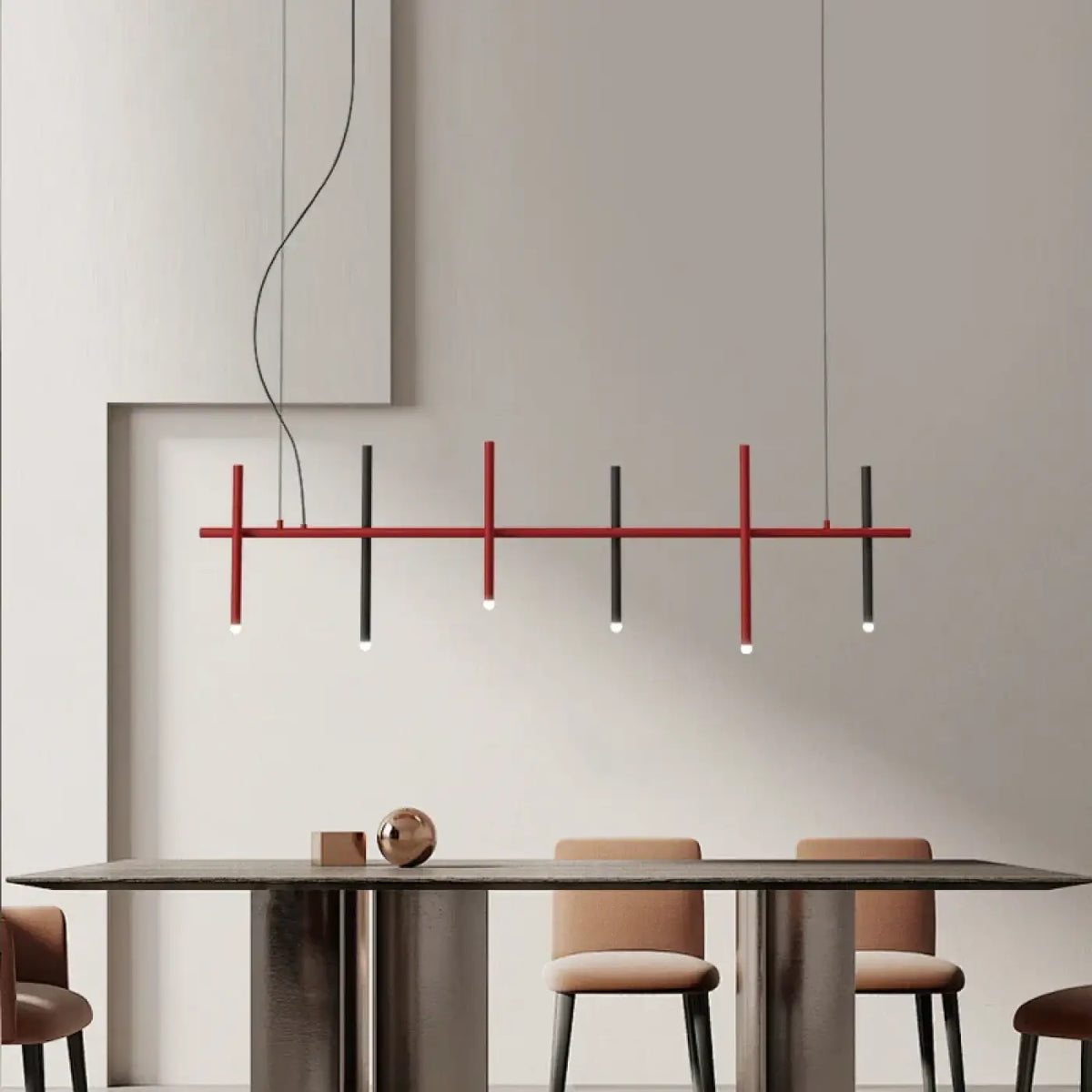 Suspension Longue à 6 Sources pour Table – Tovon
