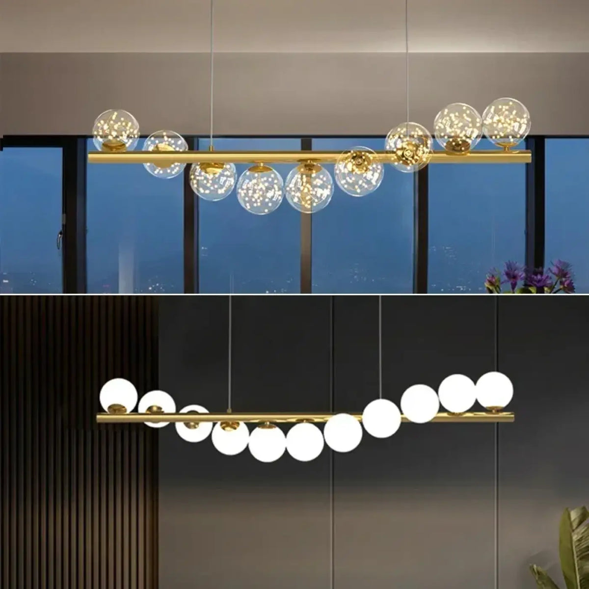 Suspension LED à 9 Boules – Fadane