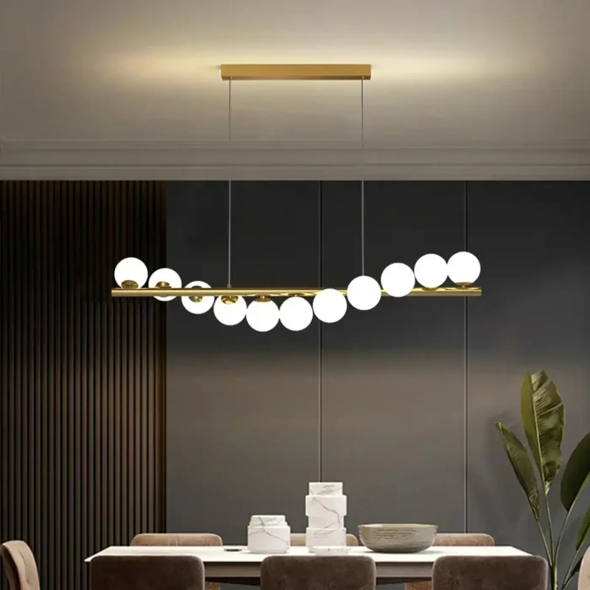 Suspension LED à 9 Boules – Fadane