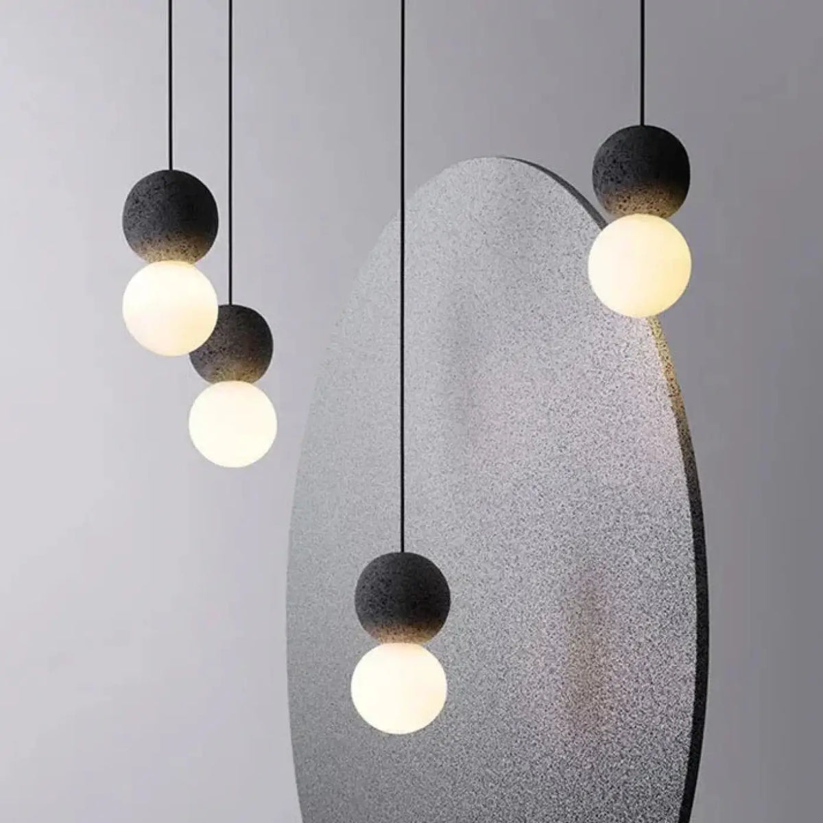Suspension Ronde en Béton – Sonine