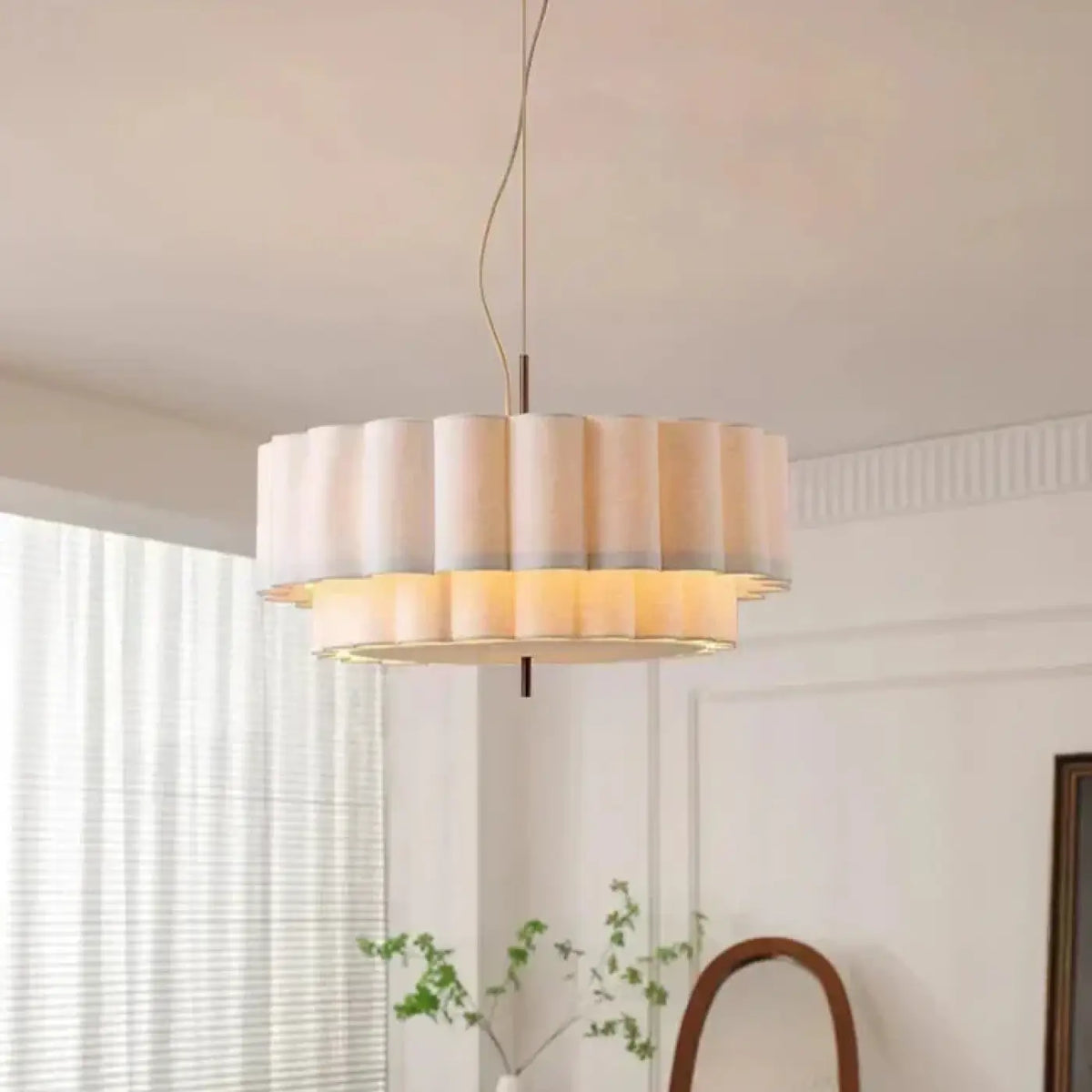 Suspension Blanc Crème Forme Cannelé – Sodelle
