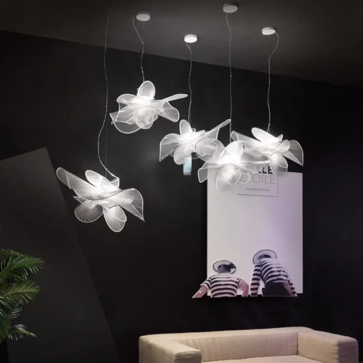 Suspension Blanche Minimaliste – Plina