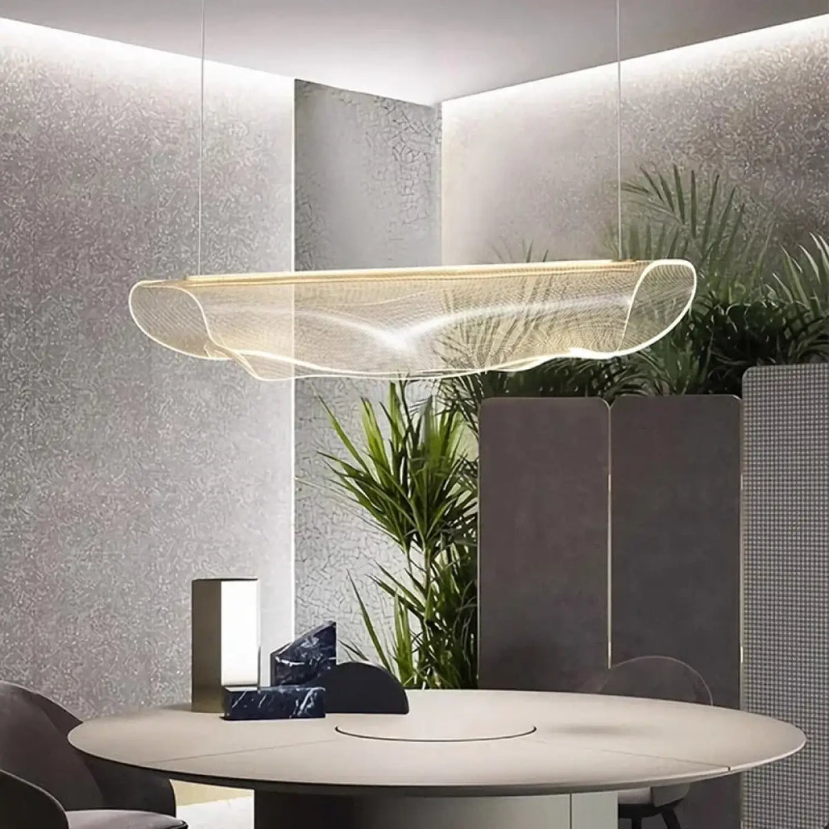 Suspension LED Blanche Support Ajustable – Flésan