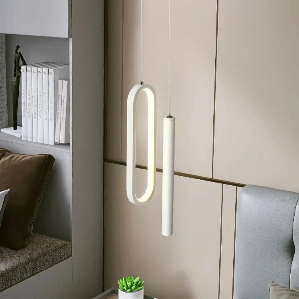 Suspension Blanche Nordique pour Chambre – Odane
