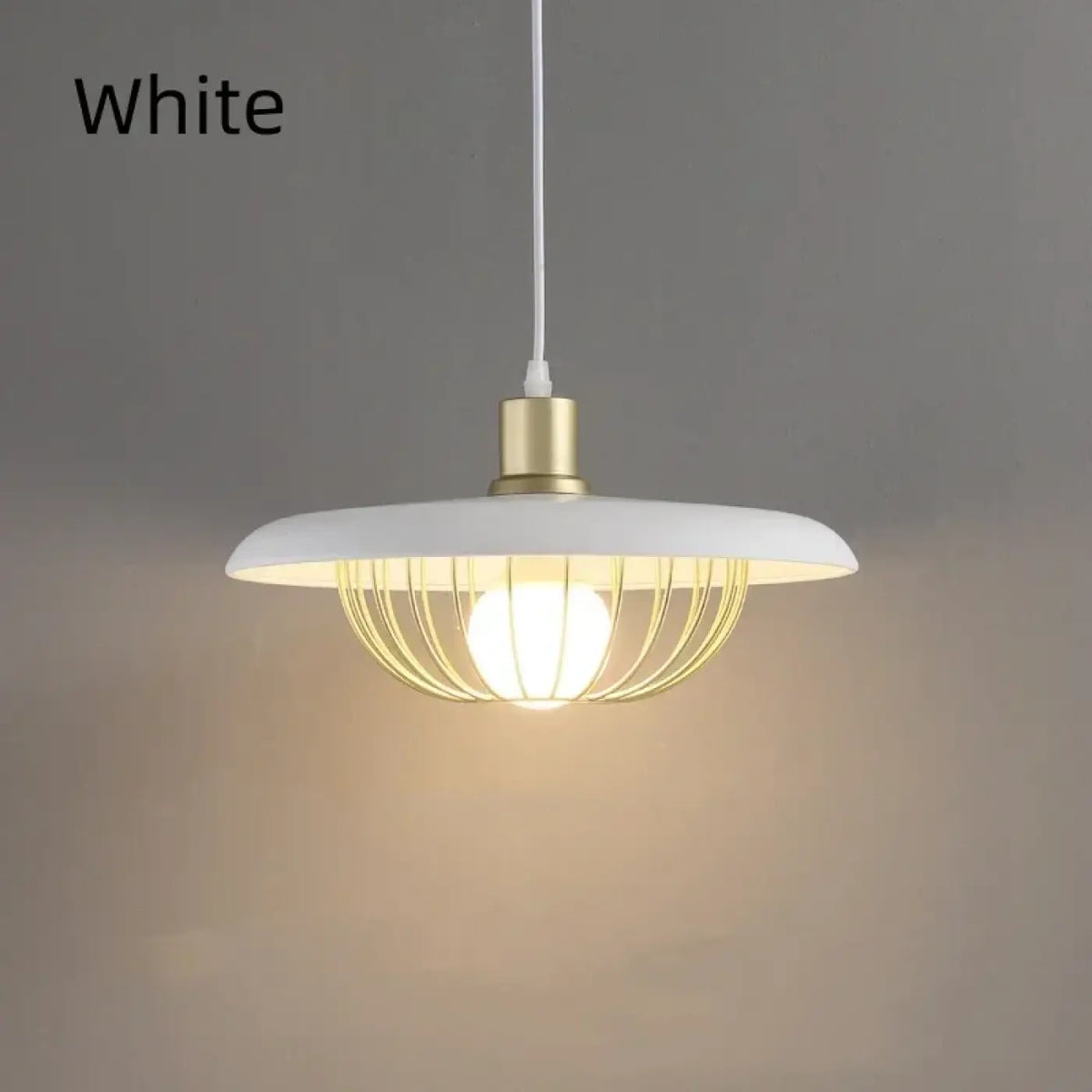 Suspension Bois et Métal Doré – Flode