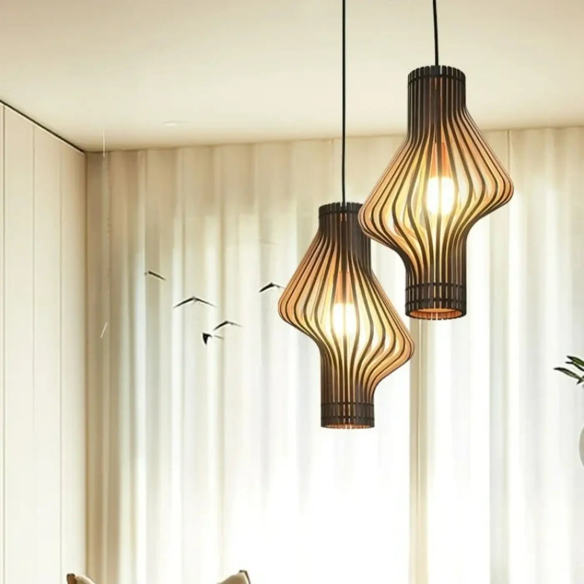 Suspension en Bois Tressé – Fladia