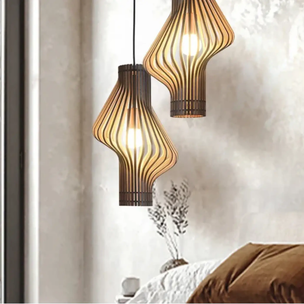Suspension en Bois Tressé – Fladia