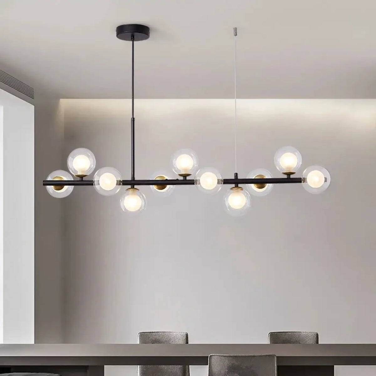 Suspension Boules de Verre Teinté – Flémia