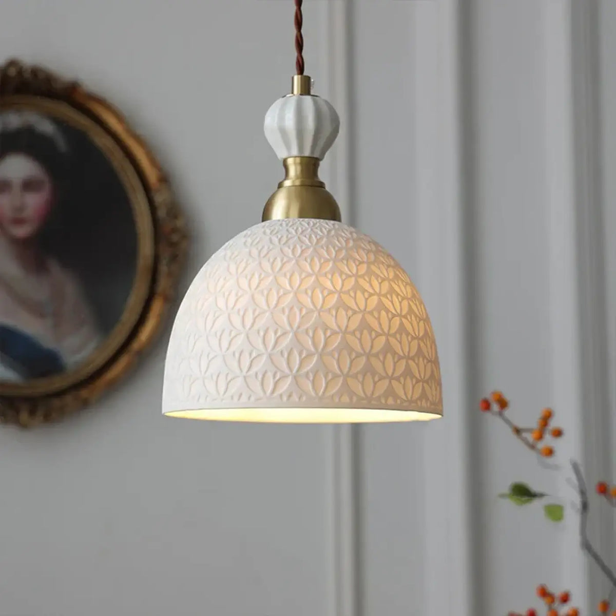 Suspension en Céramique au Design Floral – Nilio