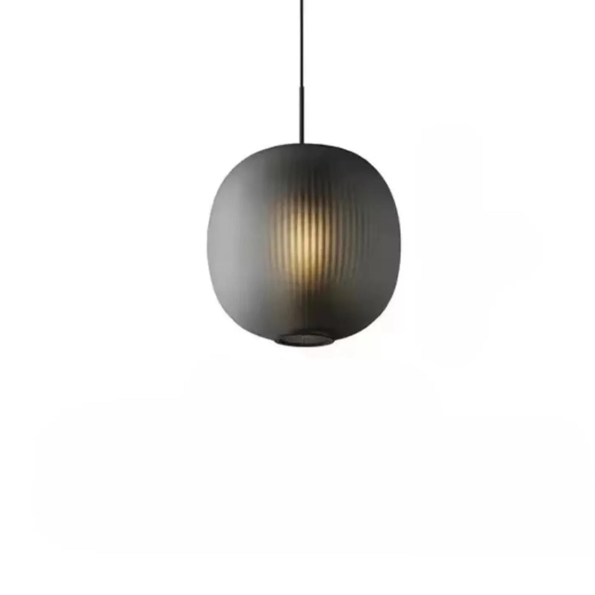 Suspension en Verre Nervuré Arrondie – Domio