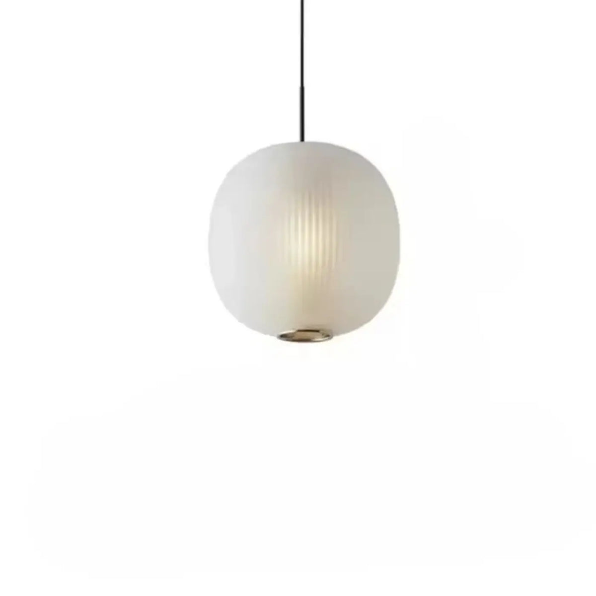 Suspension en Verre Nervuré Arrondie – Domio