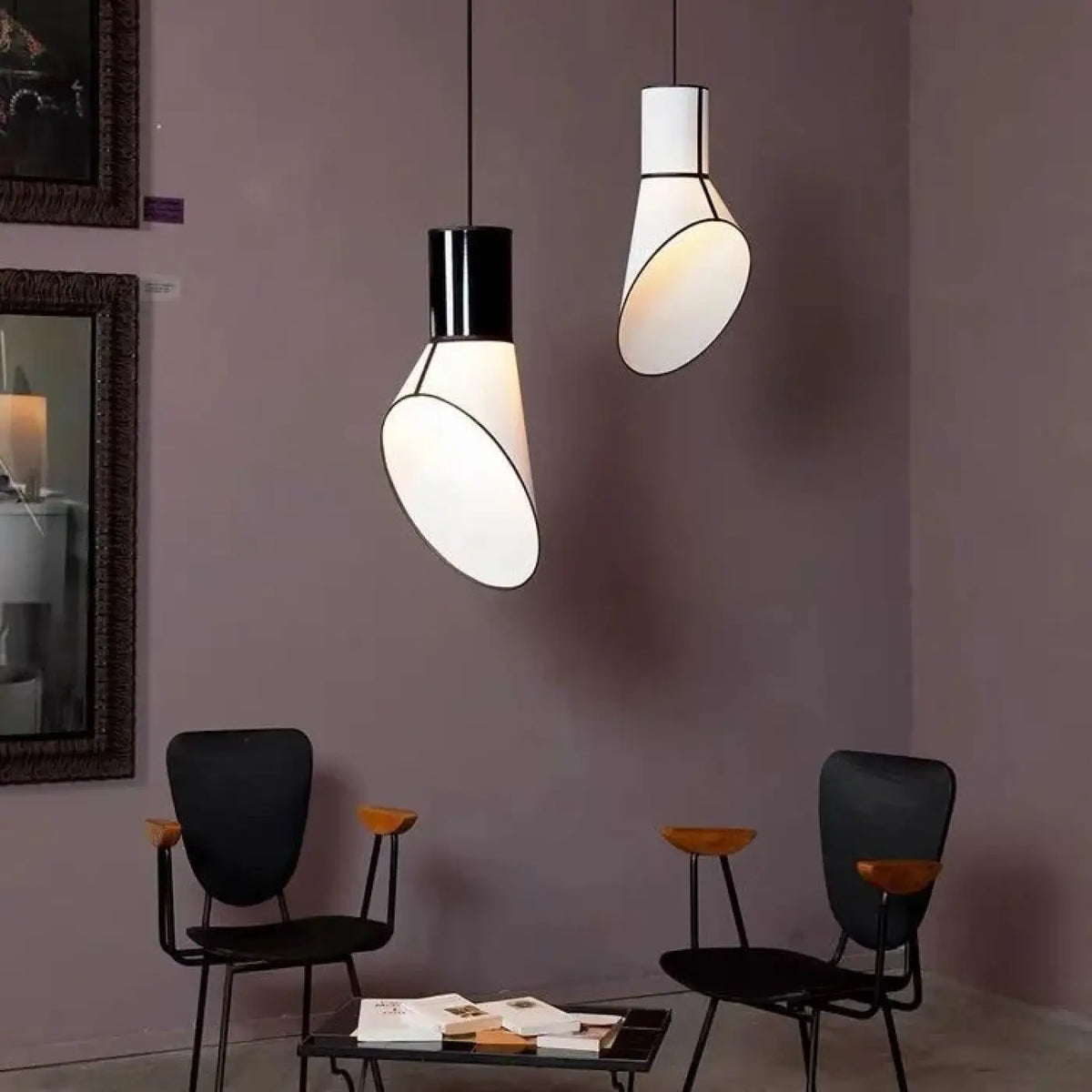 Suspension Contemporaine Diffuseur Ovale – Jonelle
