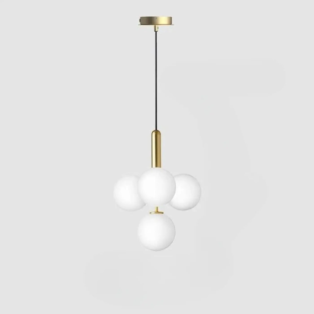 Suspension à Globes en Verre Givré – Movio