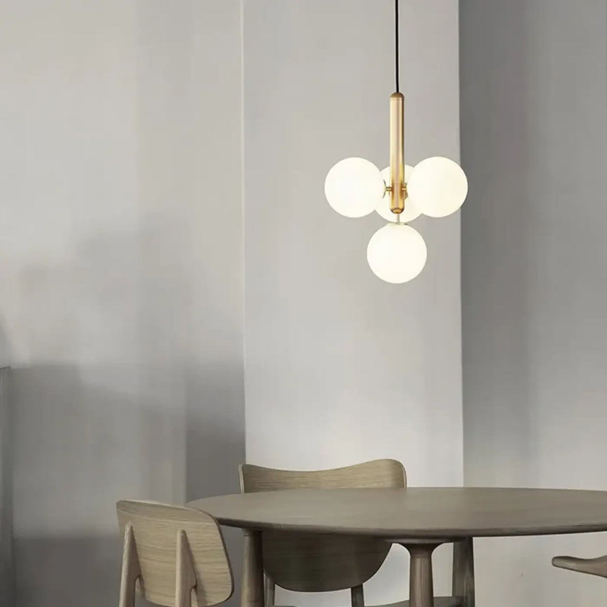 Suspension à Globes en Verre Givré – Movio