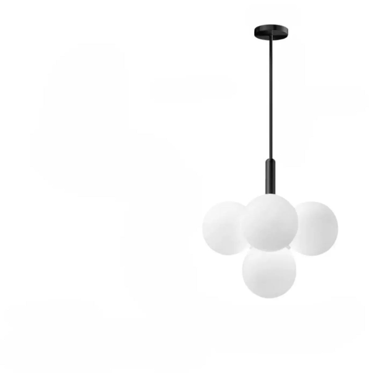 Suspension à Globes en Verre Givré – Movio