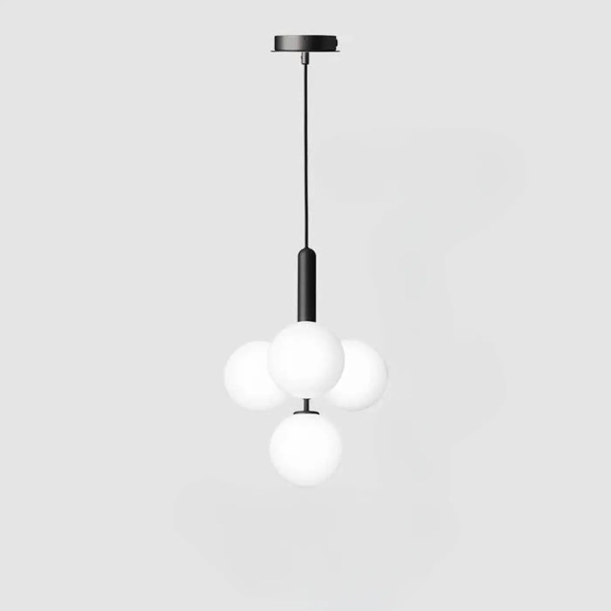 Suspension à Globes en Verre Givré – Movio