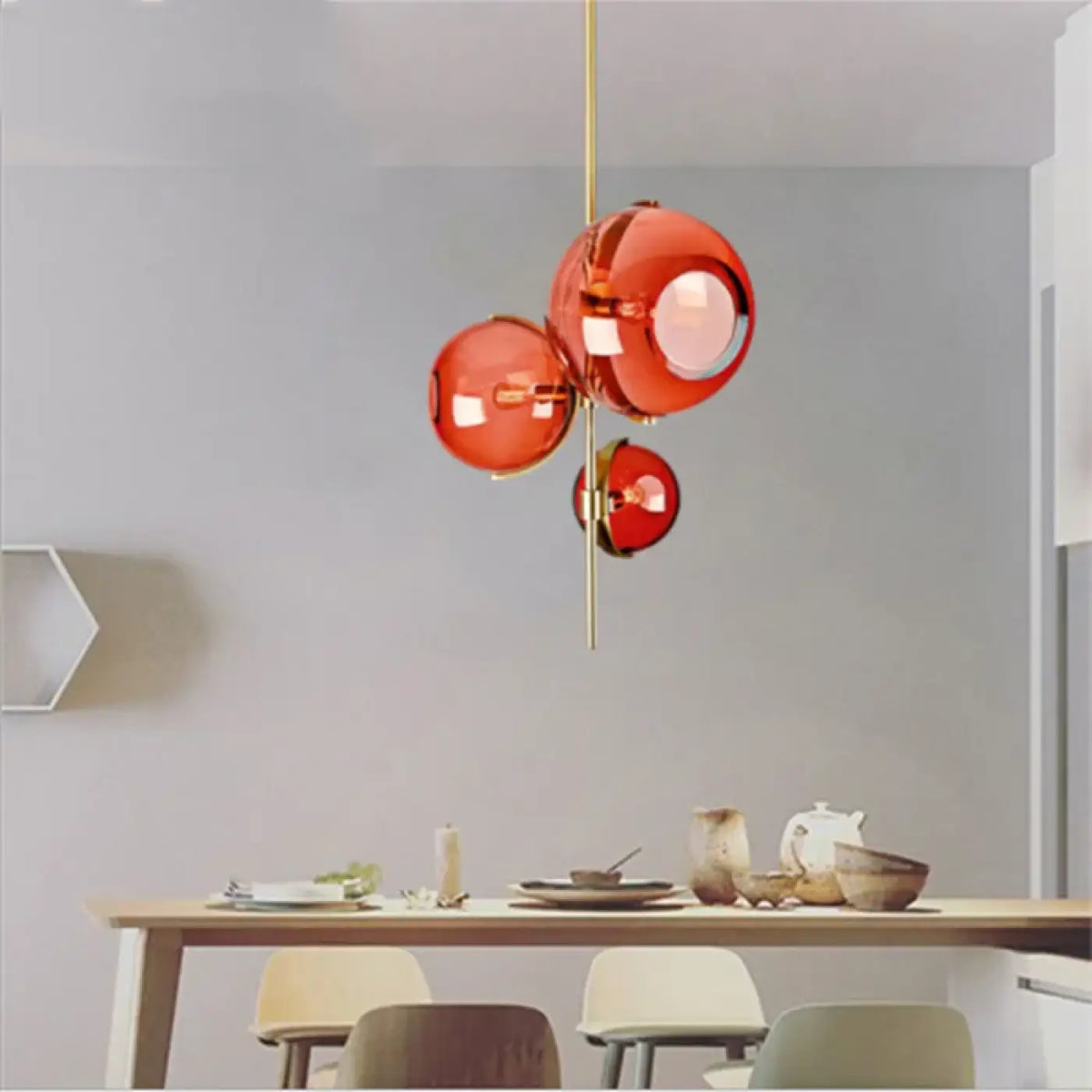 Suspension Grappe de Boules en Verre – Damo