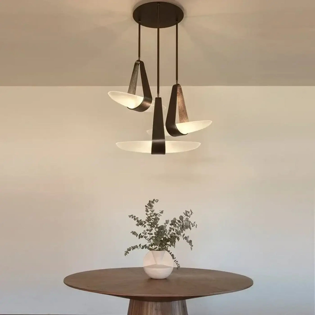 Suspension Contemporaine Noir et Verre – Fodel