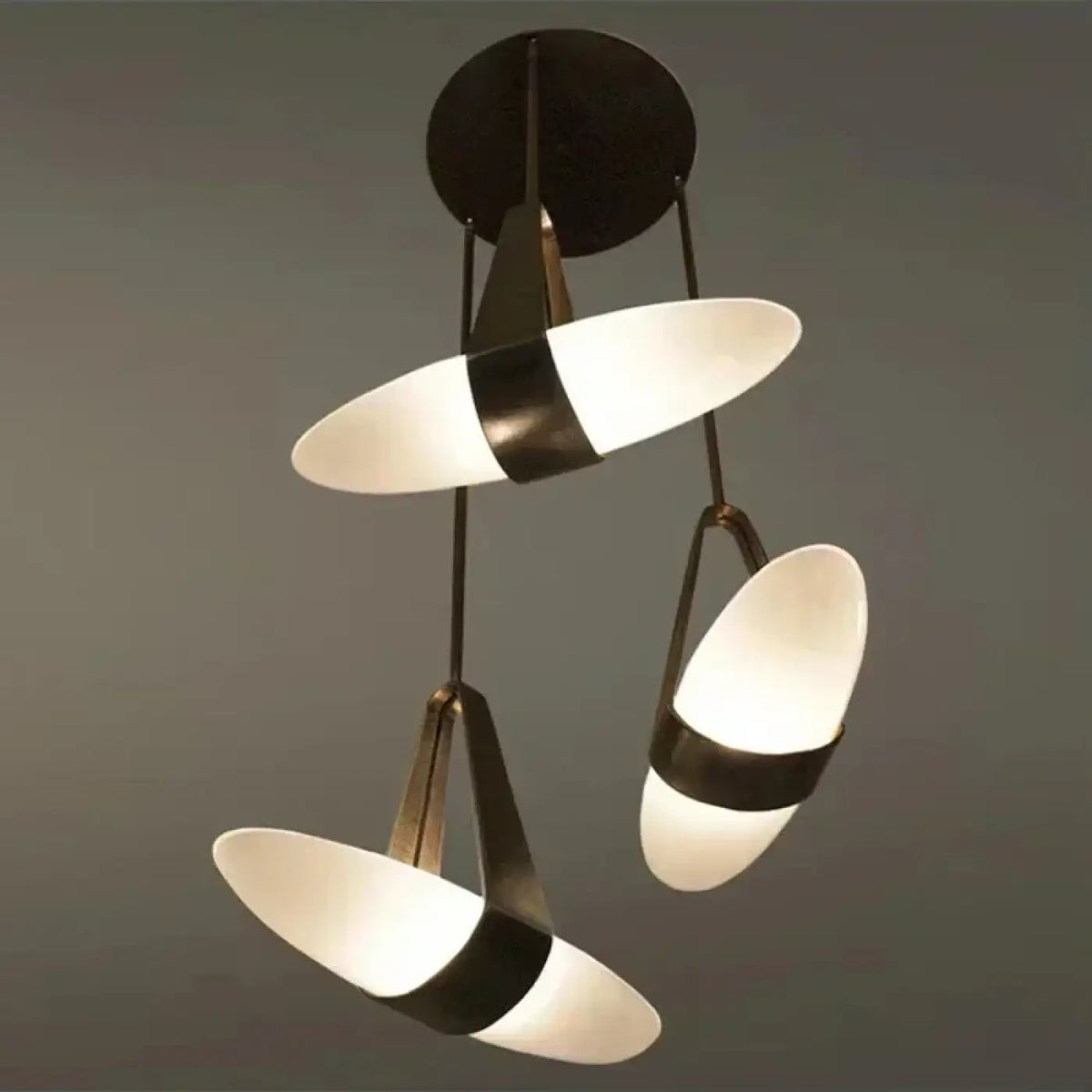 Suspension Contemporaine Noir et Verre – Fodel