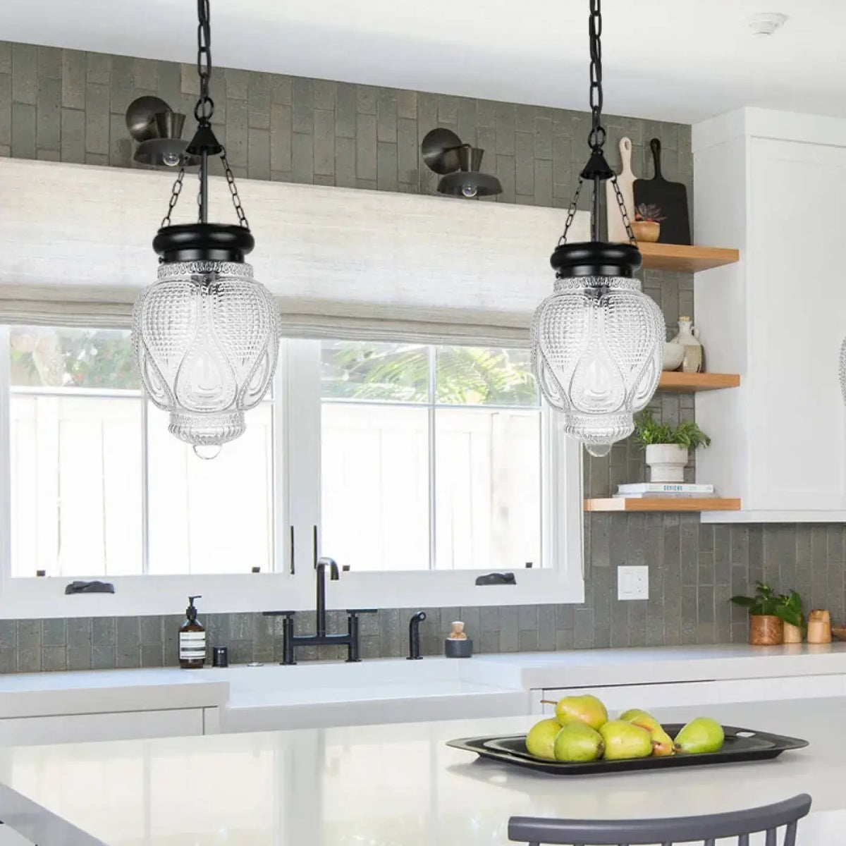 Suspension de Cuisine Vintage en Verre – Loso