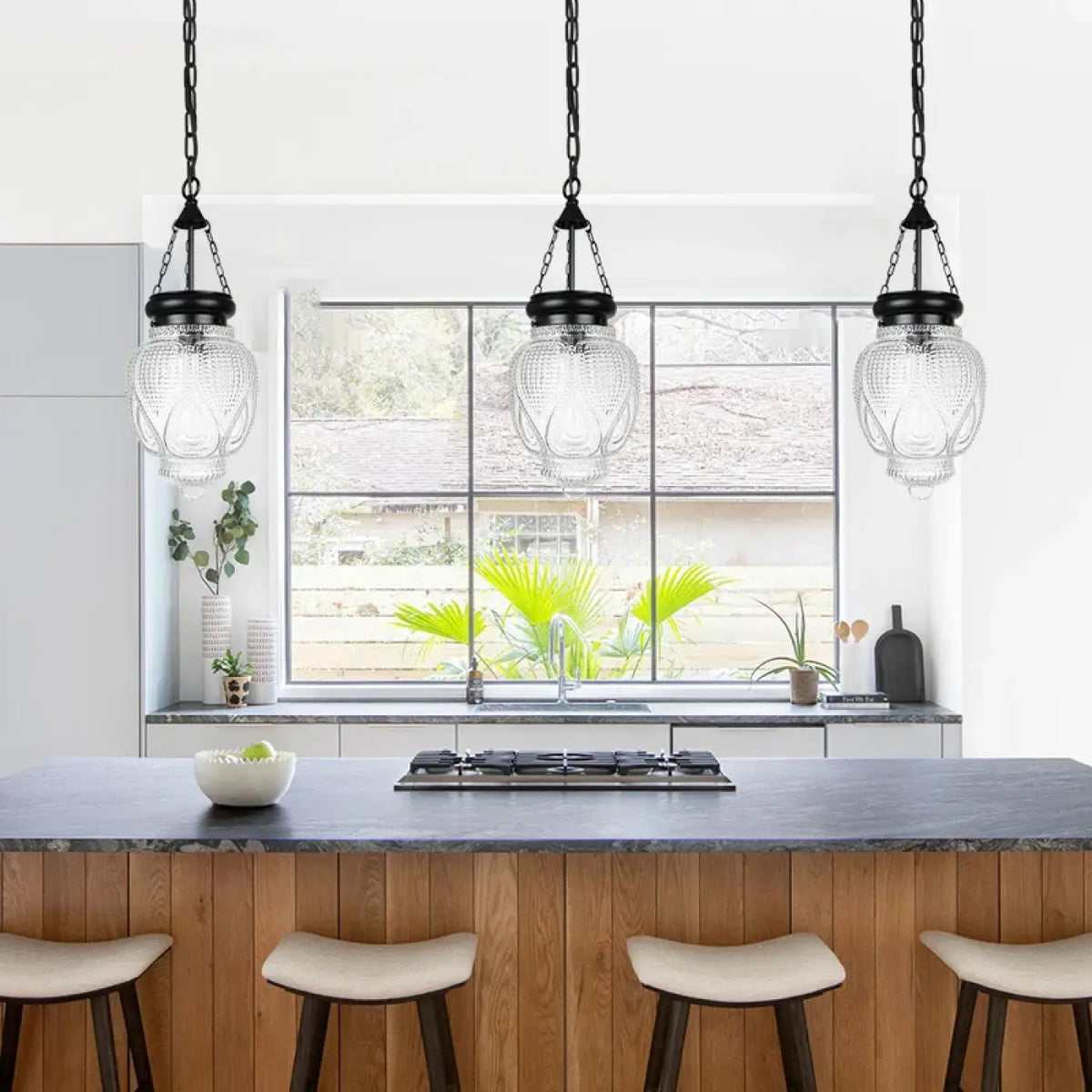 Suspension de Cuisine Vintage en Verre – Loso