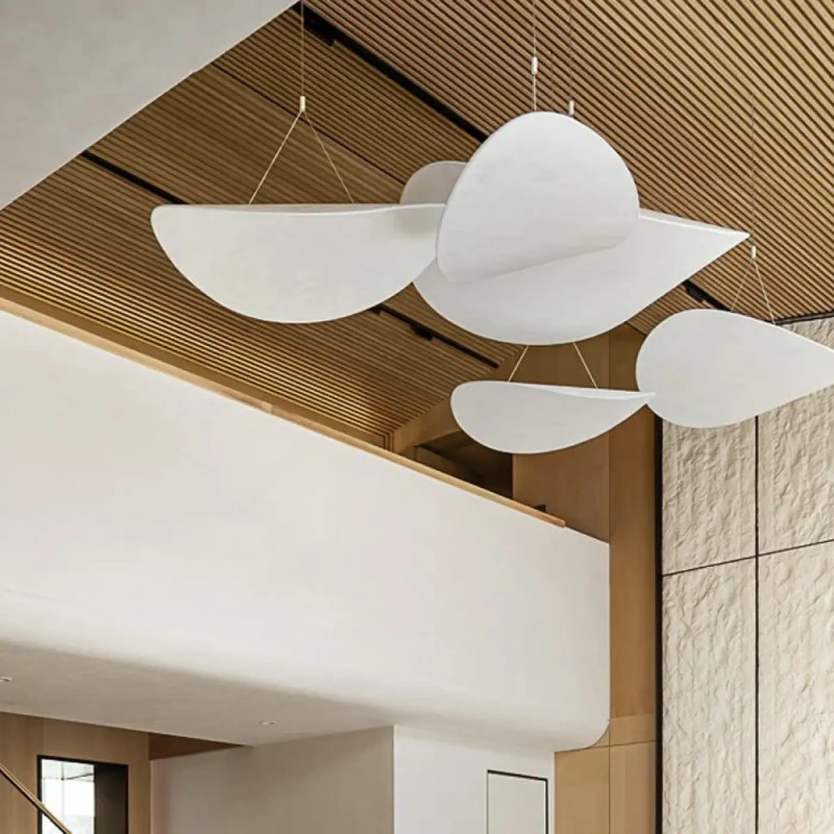 Suspension Galets Blanc Mat – Nasan