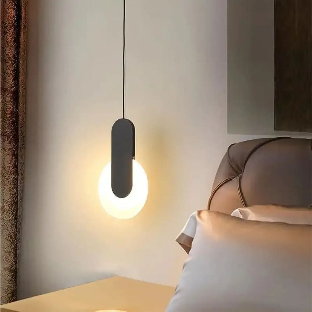 Suspension Cercle Noir Moderne – Vilette