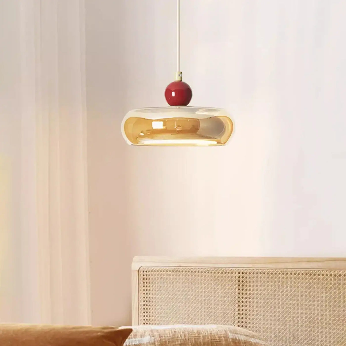 Suspension en Verre et Bois – Virelle