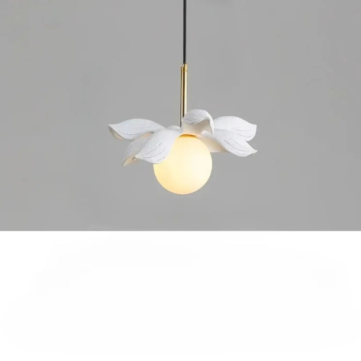 Suspension Florale à Globe Opalin – Fovan