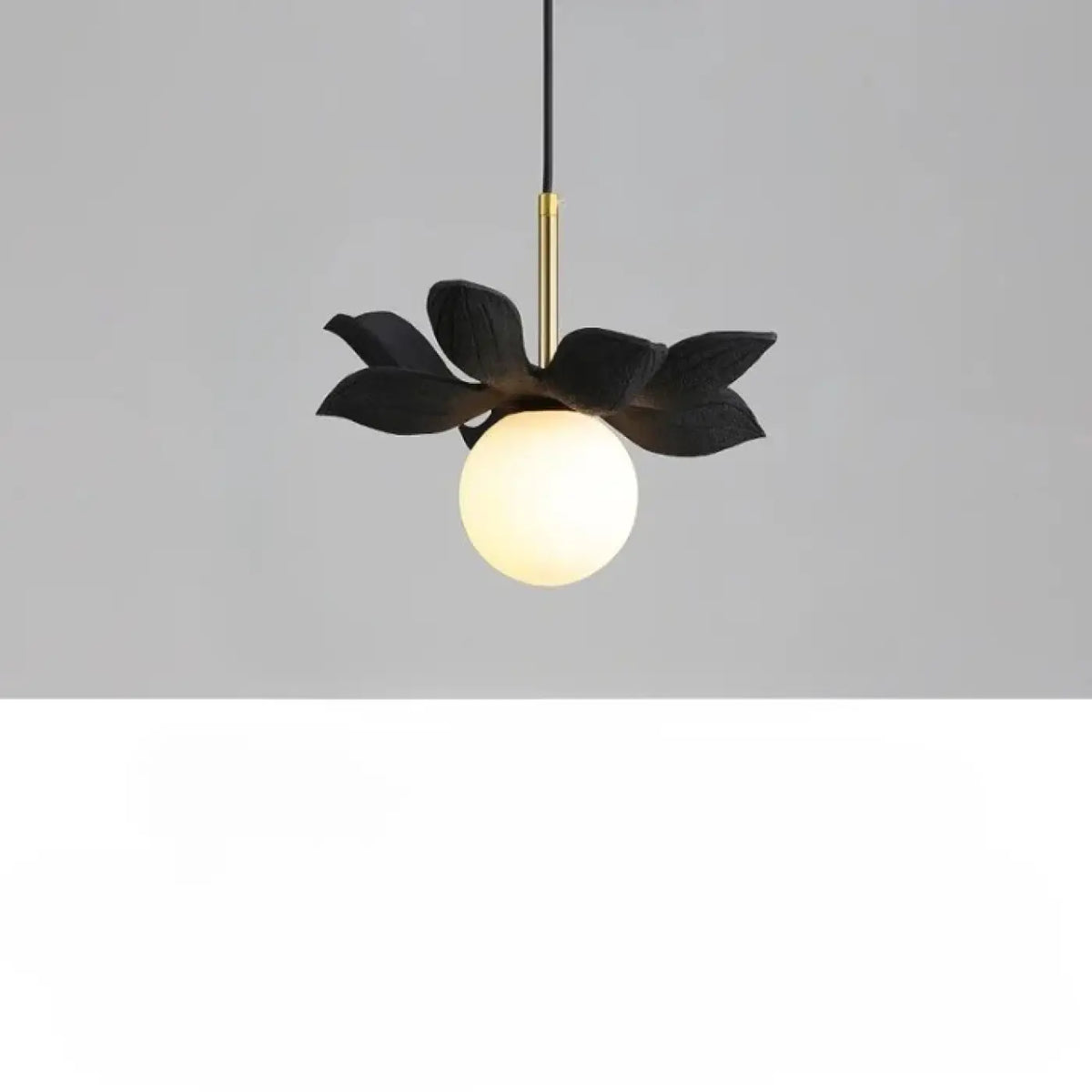 Suspension Florale à Globe Opalin – Fovan