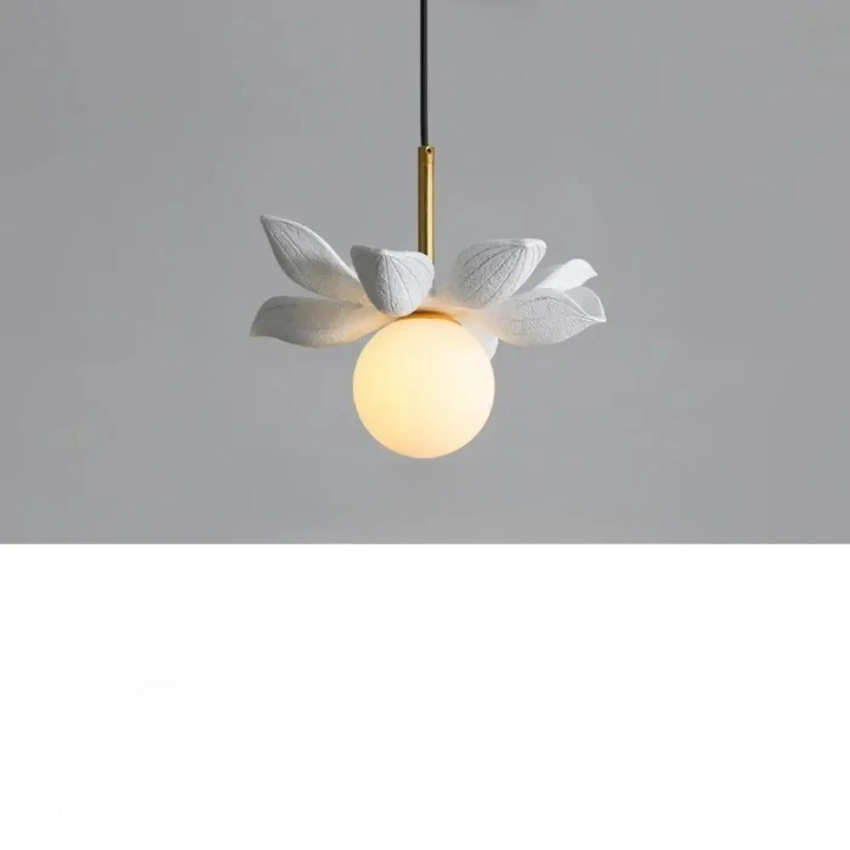 Suspension Florale à Globe Opalin – Fovan