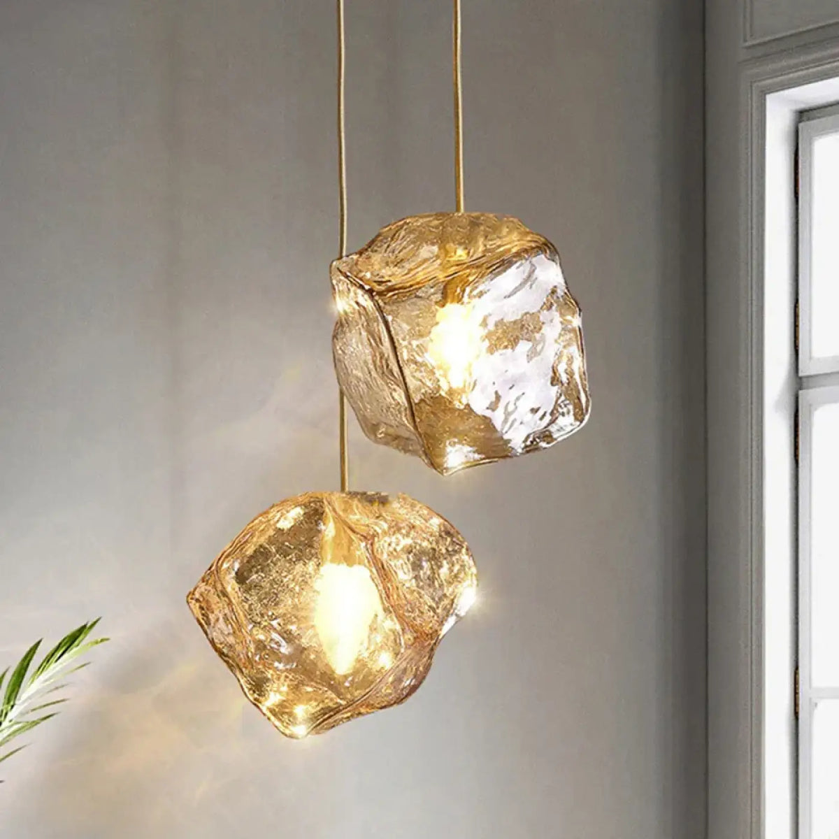 Suspension Glaçon en Verre – Clevia