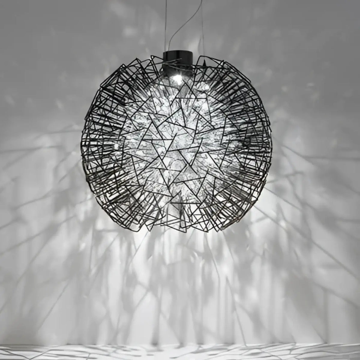 Suspension en Métal Entrelacé et Cristal – Climia