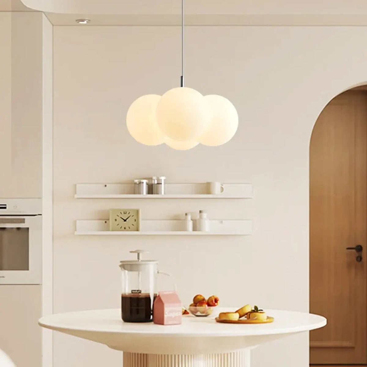 Suspension Design PE Blanc et Métal – Jesane