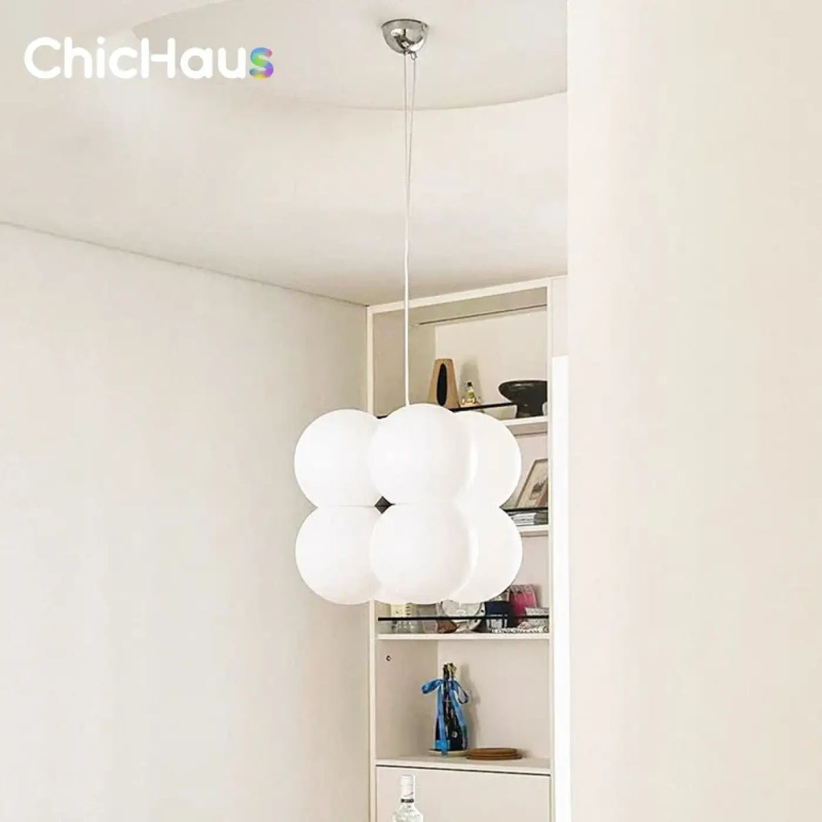 Suspension Design PE Blanc et Métal – Jesane