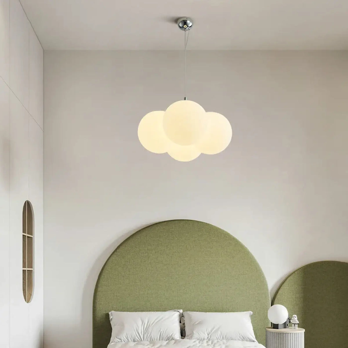 Suspension Design PE Blanc et Métal – Jesane