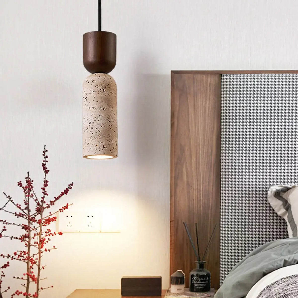 Suspension en Pierre Naturelle et Bois – Nadon