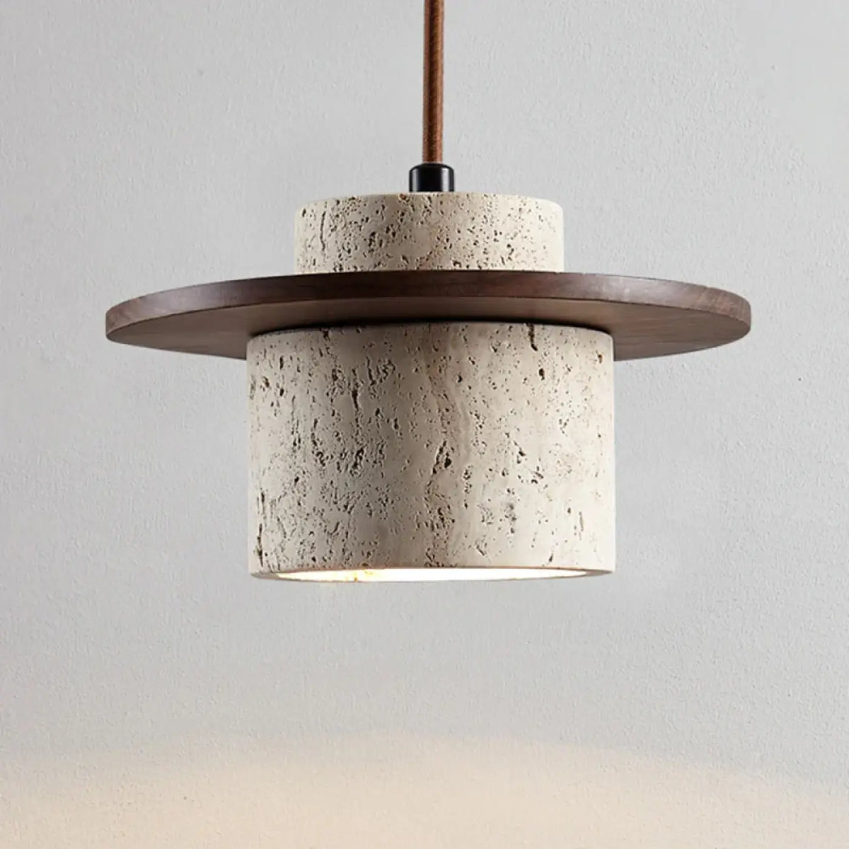 Suspension en Travertin Beige – Bédine