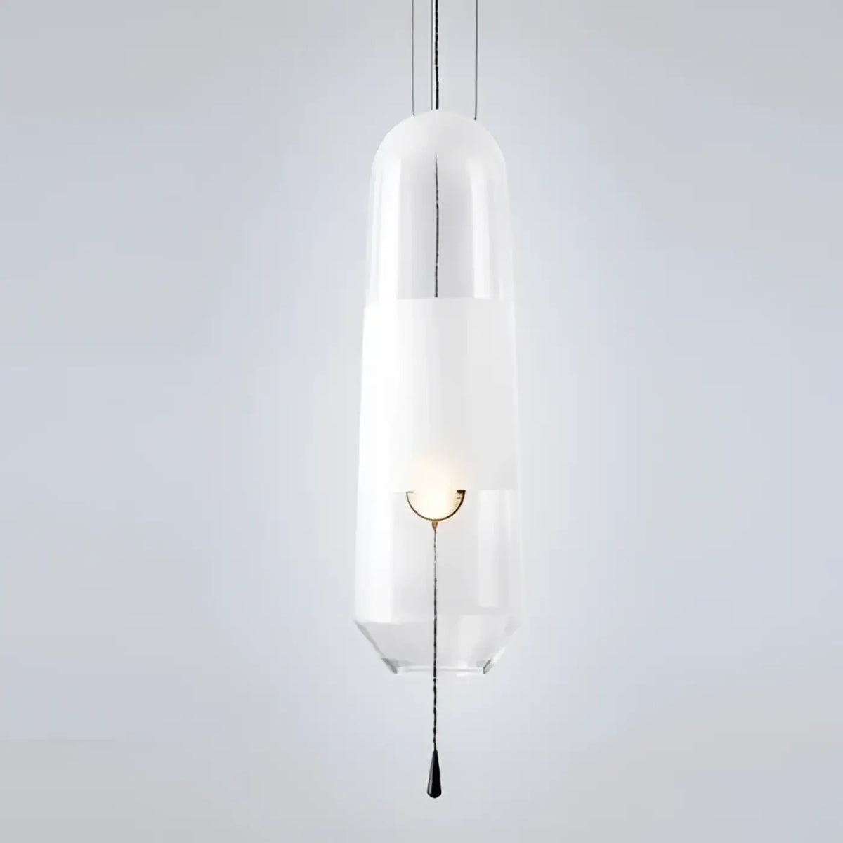 Suspension en Verre Ambré Lumière Tamisée – Joria