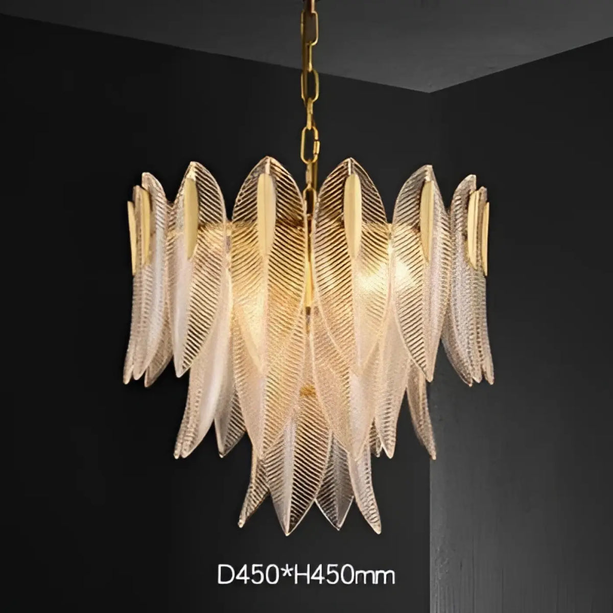 Suspension Art Déco en Verre Sculpté – Dorette