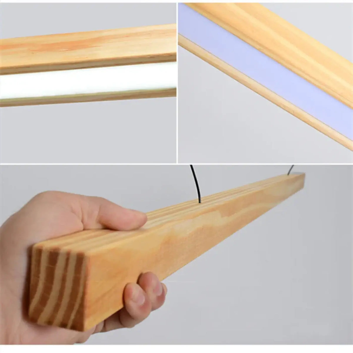 Suspension LED Effet Bois – Asis