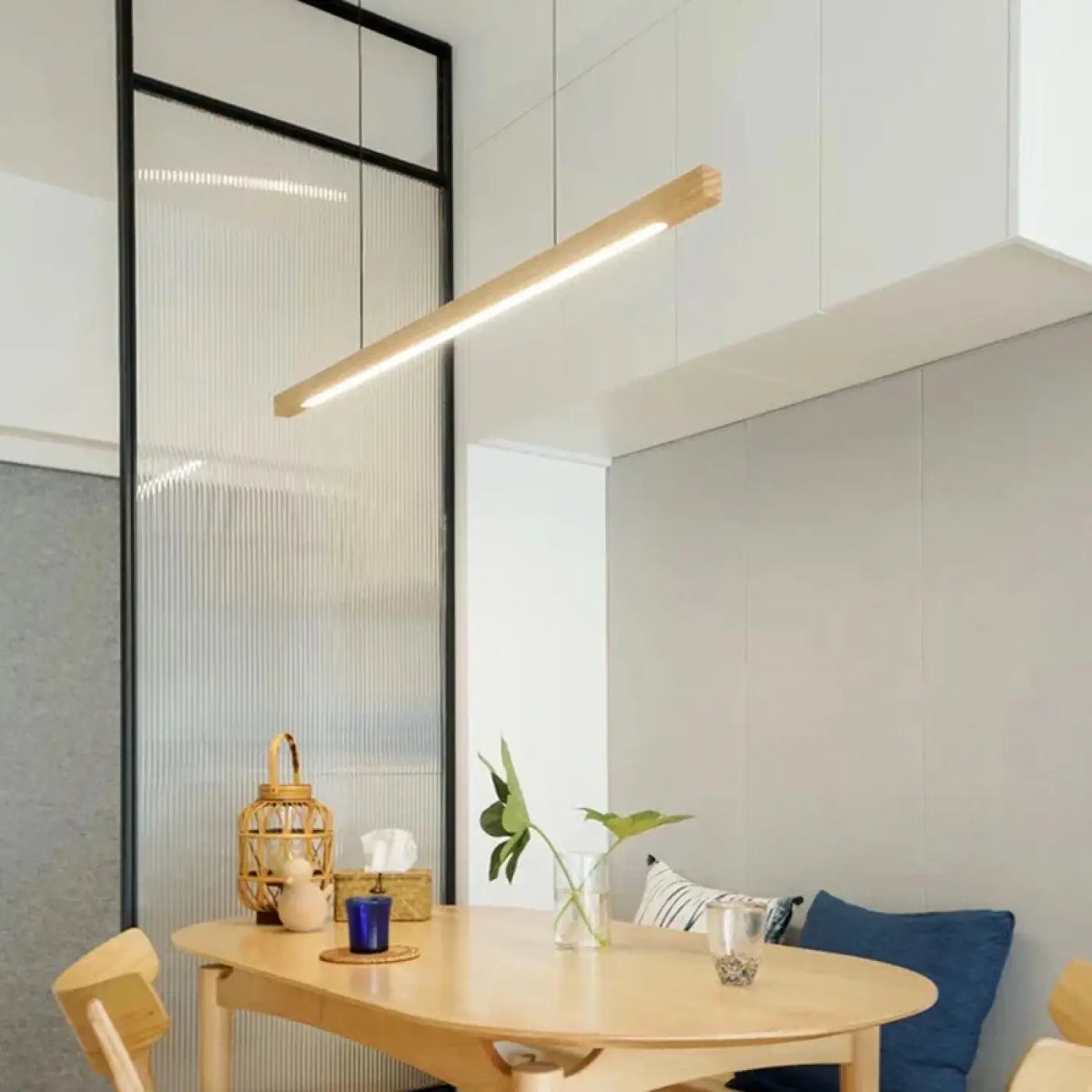 Suspension LED Effet Bois – Asis