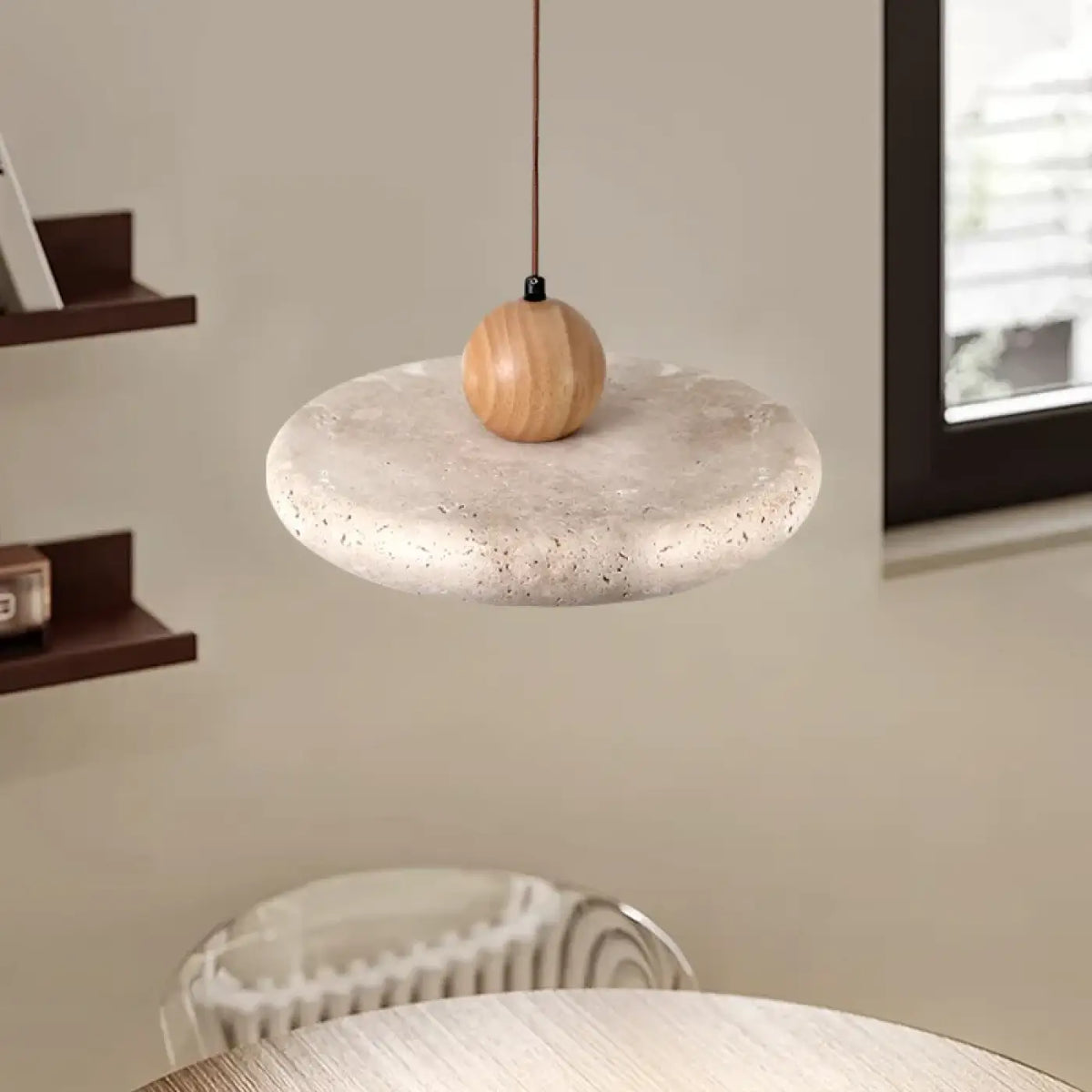 Suspension Effet Pierre Ponce Blanche – Trédio