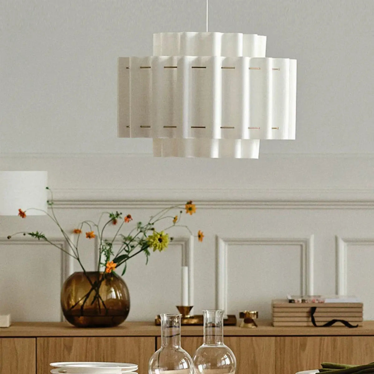 Suspension Plissée Effet Froissé – Flavane