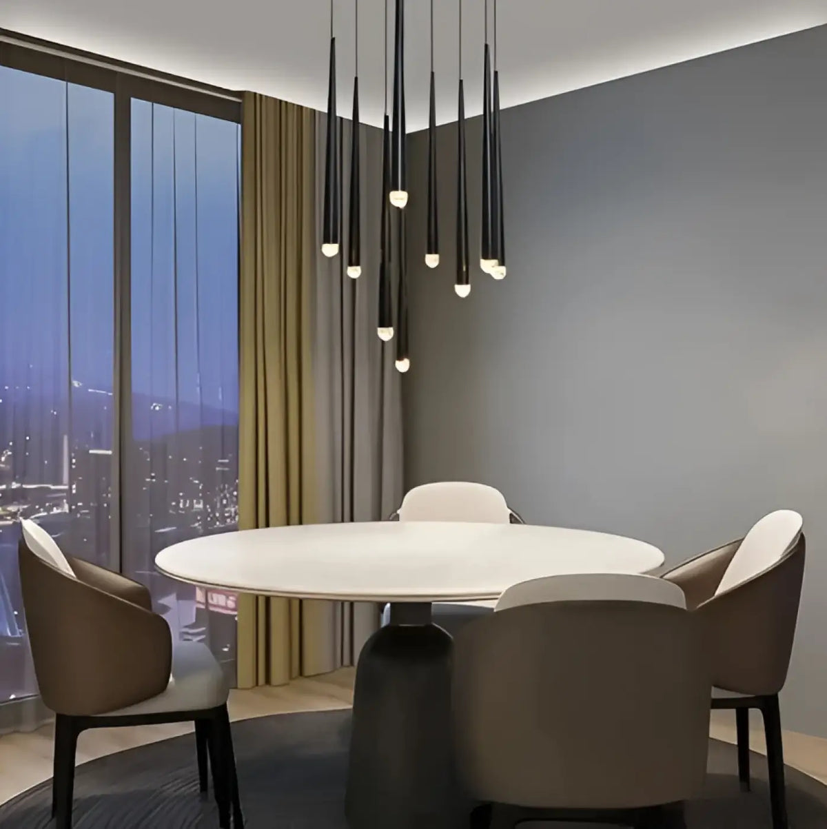 Suspension Cascade de Tubes Lumineux – Volan