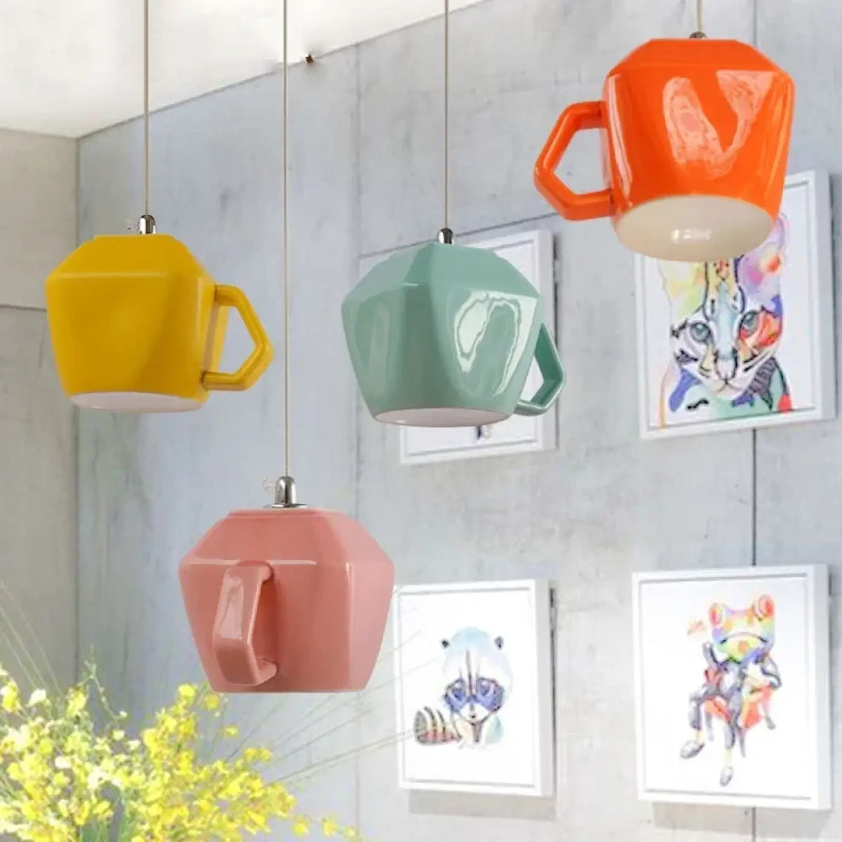 Suspension Tasse Rétro Minimaliste – Flomia