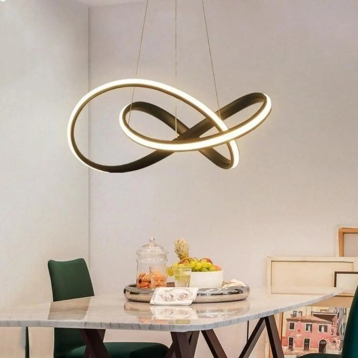 Suspension Noire ou Dorée Intemporelle – Vémel