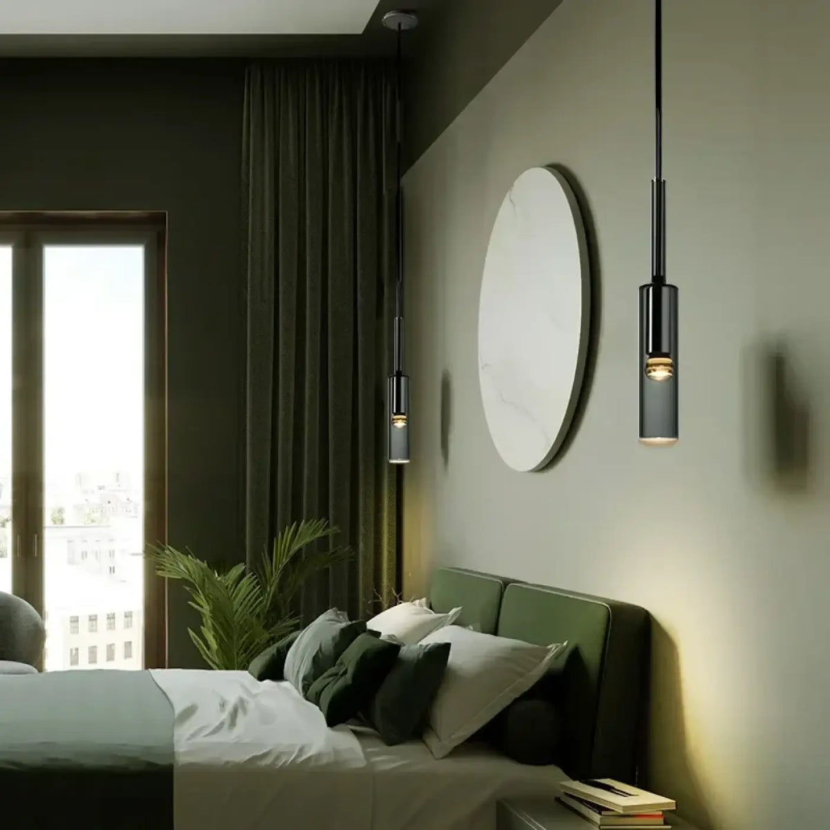 Suspension Nordique en Verre Fumé – Losia
