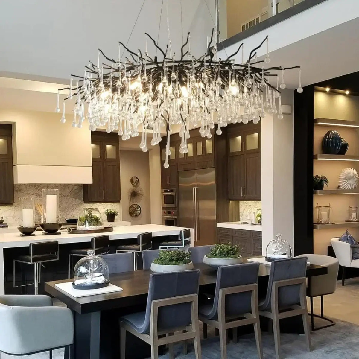 Lustre à Branches Noires – Desel
